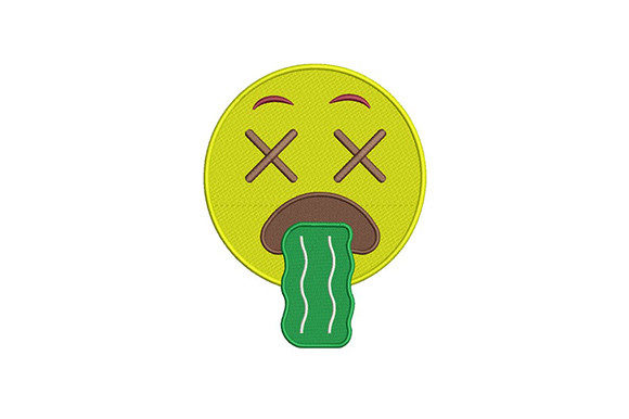 Review: Yellow Vomiting Emoji for Embroidery