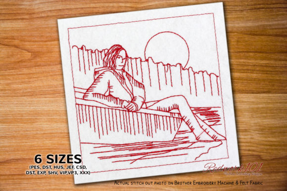Reviewing Girl Sitting on Boat Bluework for Gifts