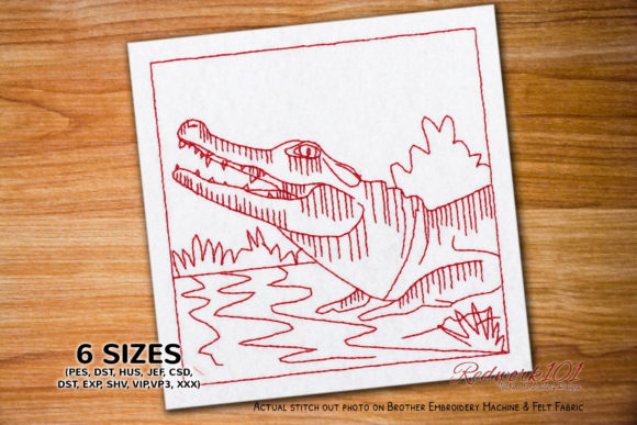Wild Alligator Redwork: A Designer’s Review for Boutique Sweatshirts